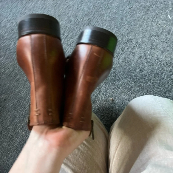Frye Brown Leather Ankle Boots - Picture 4 of 6